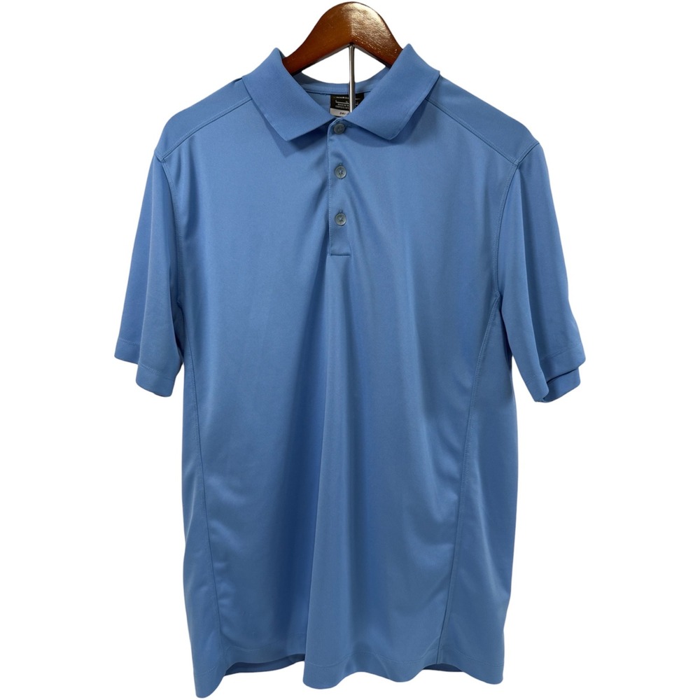Nike Golf Polo Shirt Men's Large Dri-FIT Lightweight Athletic Performance Blue